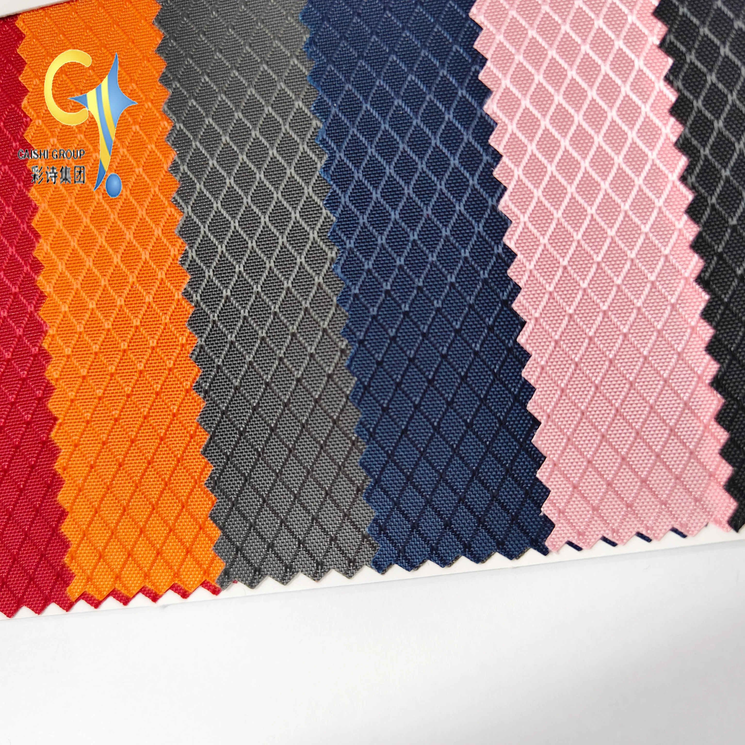 Rpet fabric 100% polyester ZY-002 500D Jacquard with PU coated for bag Luggage Outdoor oxford fabric