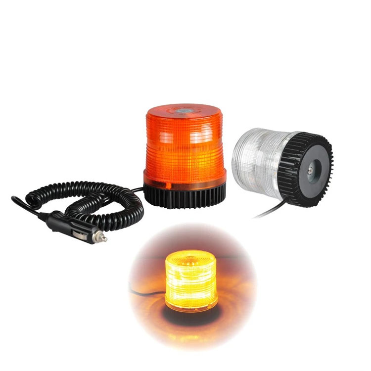 
2021 New Product Led Amber Emergency Vehicle 12/24V Volt Safety Strobe Beacon Alert Lighting LED Warning Lamp 