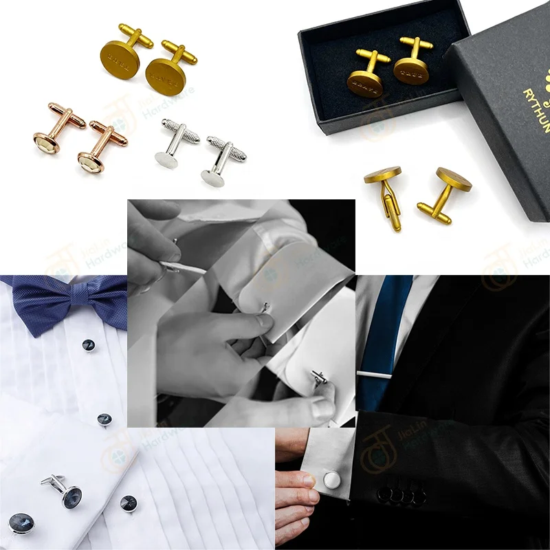 Factory personalize mens suit accessories cufflinks logo personalise cuff links garment engraved mens cufflinks custom
