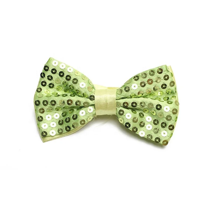 Top Brand Dynastyle 100% Handmade Polyester Microfiber Woven Sequin beaded Corbata Kids Bow Ties
