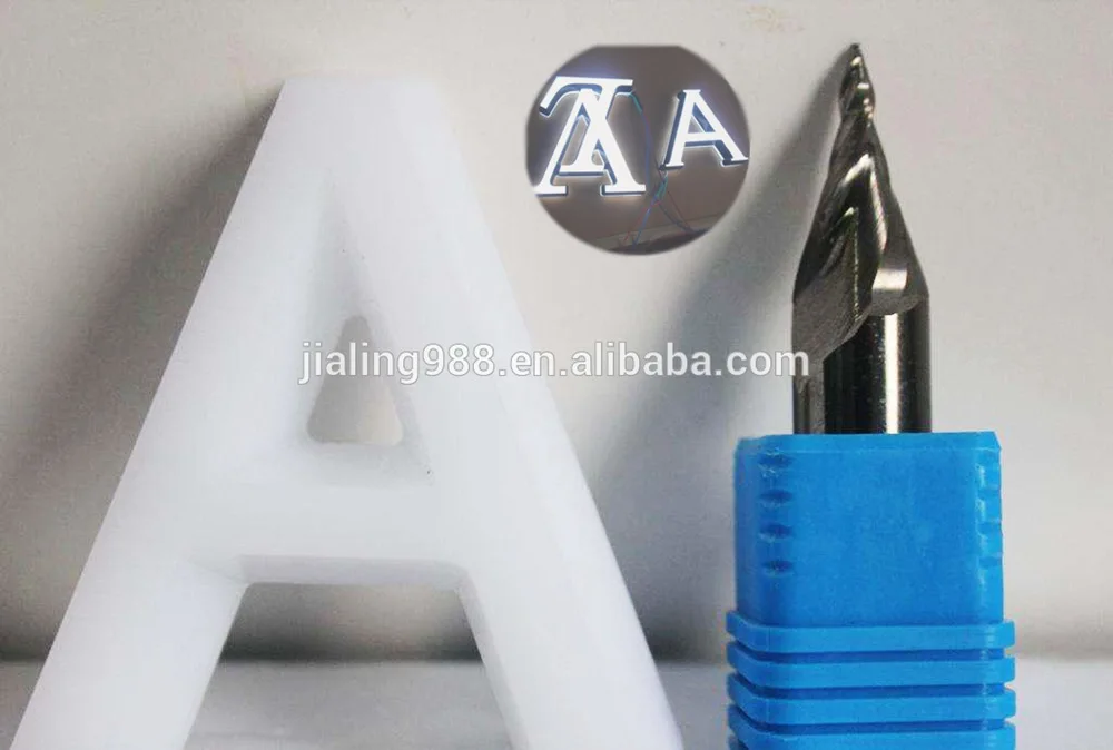 Acrylic Mini Letter End Milling CNC Mini Luminous Word Cutter Tool Mini Word Acrylic Engraving Bits