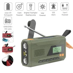 factory Good quality portable dab+ radio dab radio flashlight emergency dynamo dab radio
