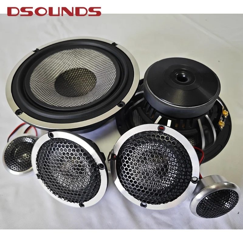 150W RMS Power 6.5 Inch 3-Way Component Car Speaker with high quality for car door