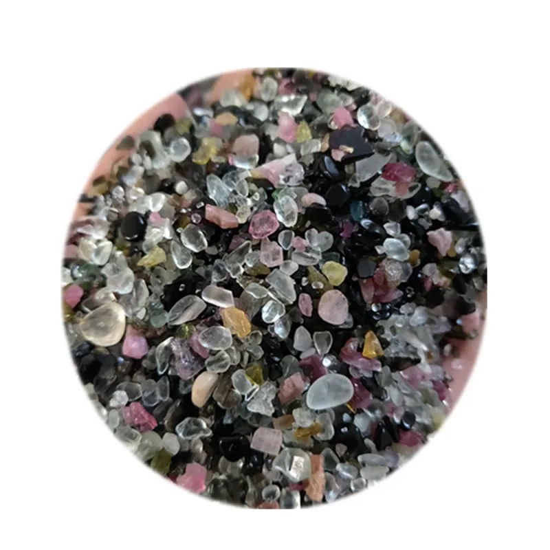 Colored tourmaline  irregular Tourmaline particle /White Tourmaline powder