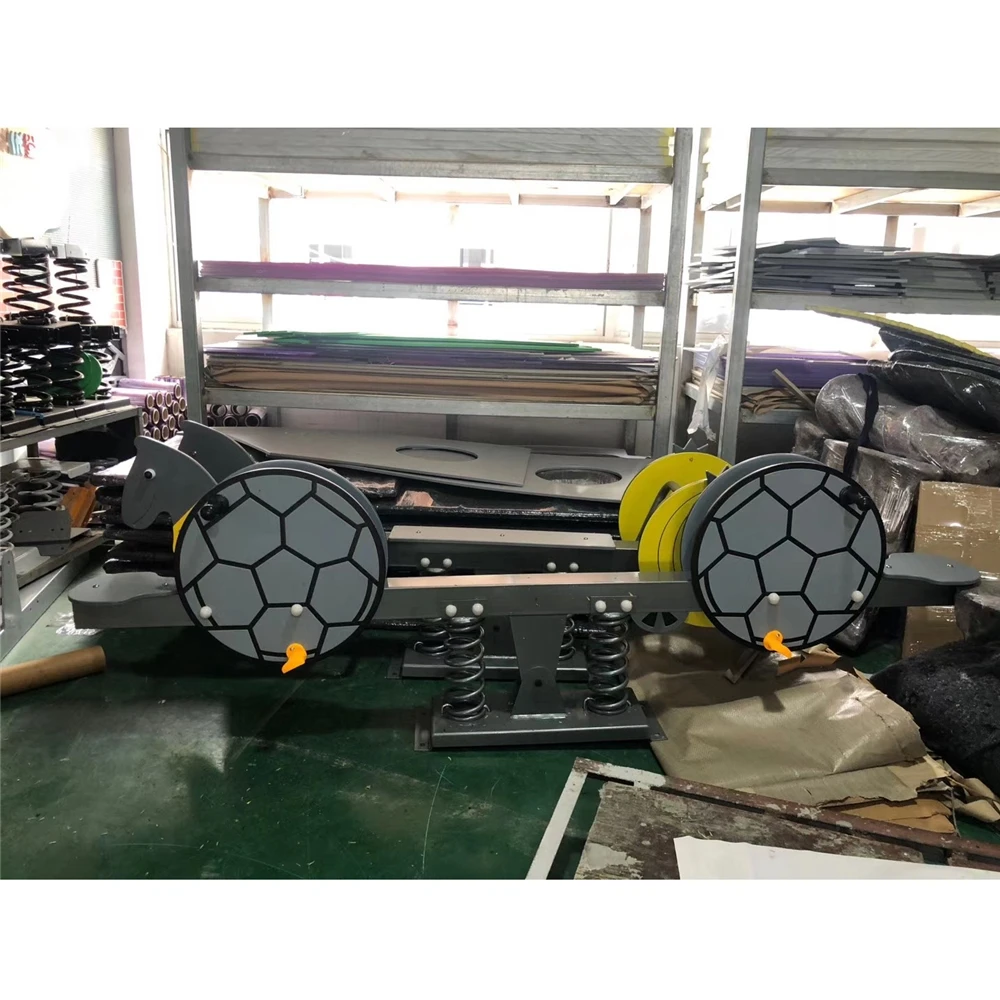 
Hot Selling Inclusive Play Centers Metal Toddler Toy Animal Rocker For Small Yards 