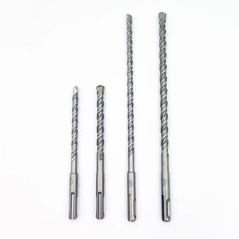 SDS plus Round shank alloy Impact drill bit for drilling holes in concrete with circular handle slotted through walls