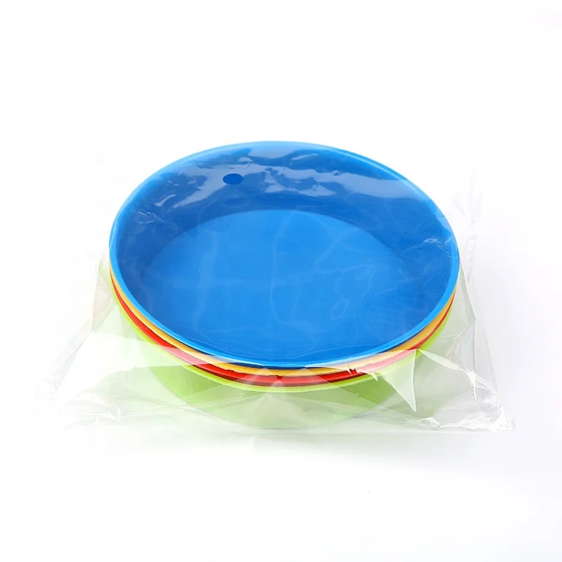 HAOFENG Factory Outlet 4pcs Plastic Paint Bowl for Kids Painting Colorful Plastic Palette Painting Tools Easy to Clean