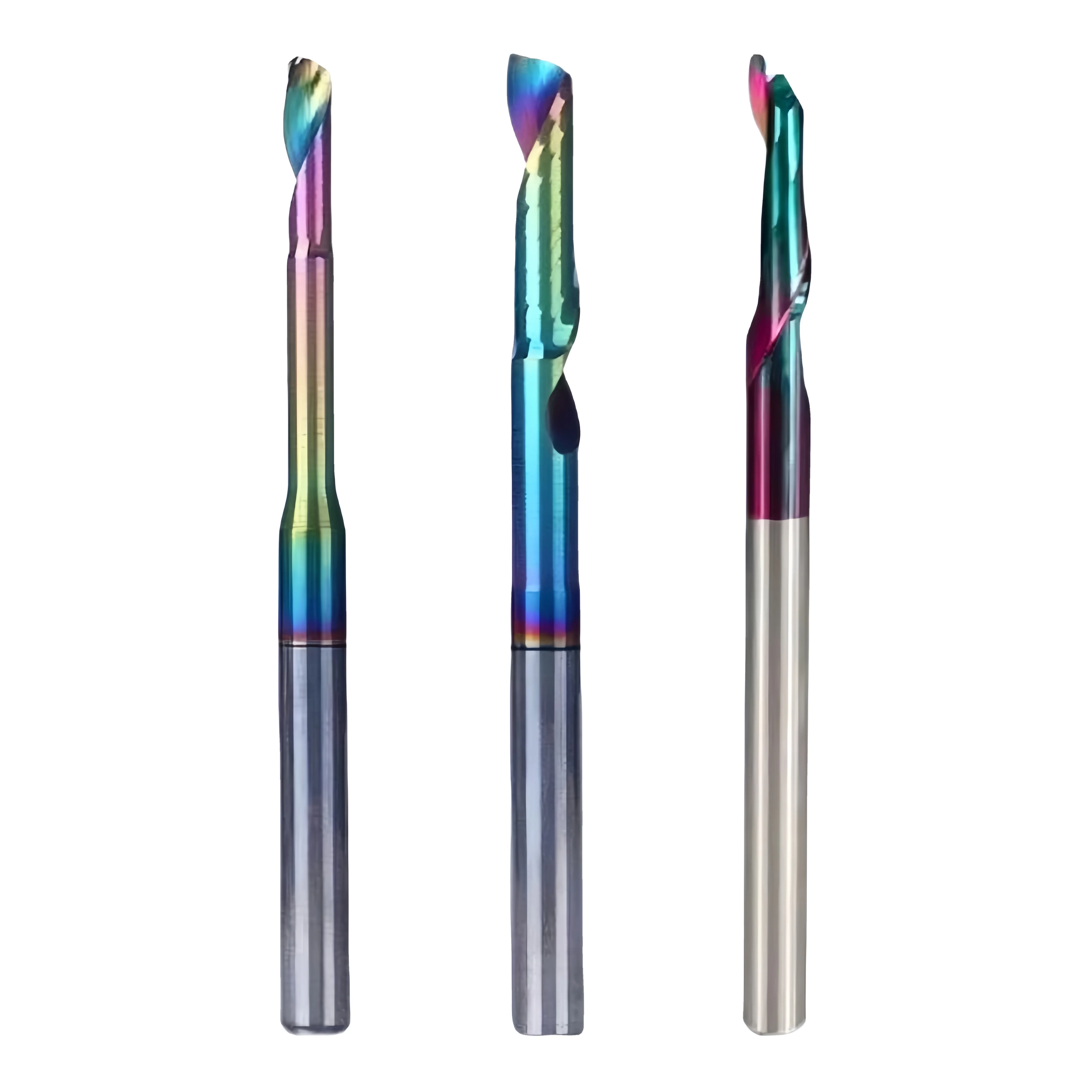 8*H40*L75 FST Free Sample Coated Solid Carbide up Doen End Milling Cutter Tools for Wood CNC Router Bits