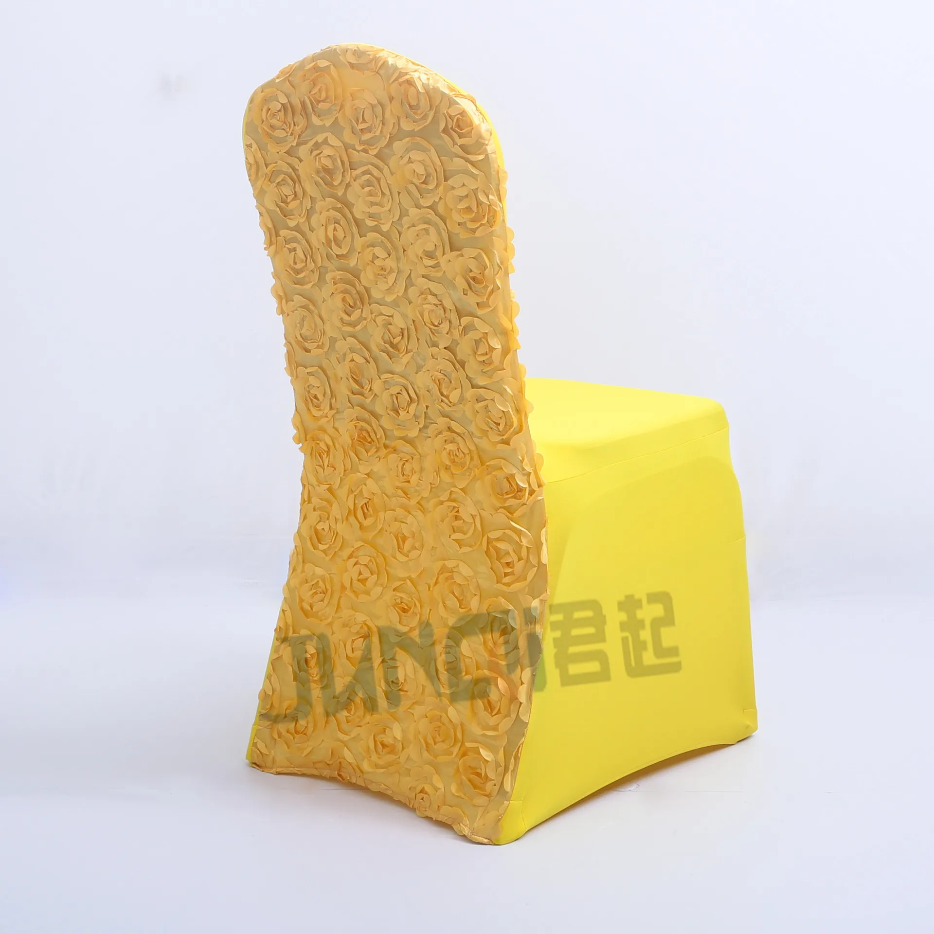 Оптовая продажа, дешевый сильный эластичный чехол стандартного размера из белого спандекса для отеля, вечеринки, банкета, свадьбы