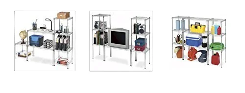 Adjustable Chrome Plated  Wire Shelving Industrial Home Use Epoxy Coating for Kitchen and Food Storage