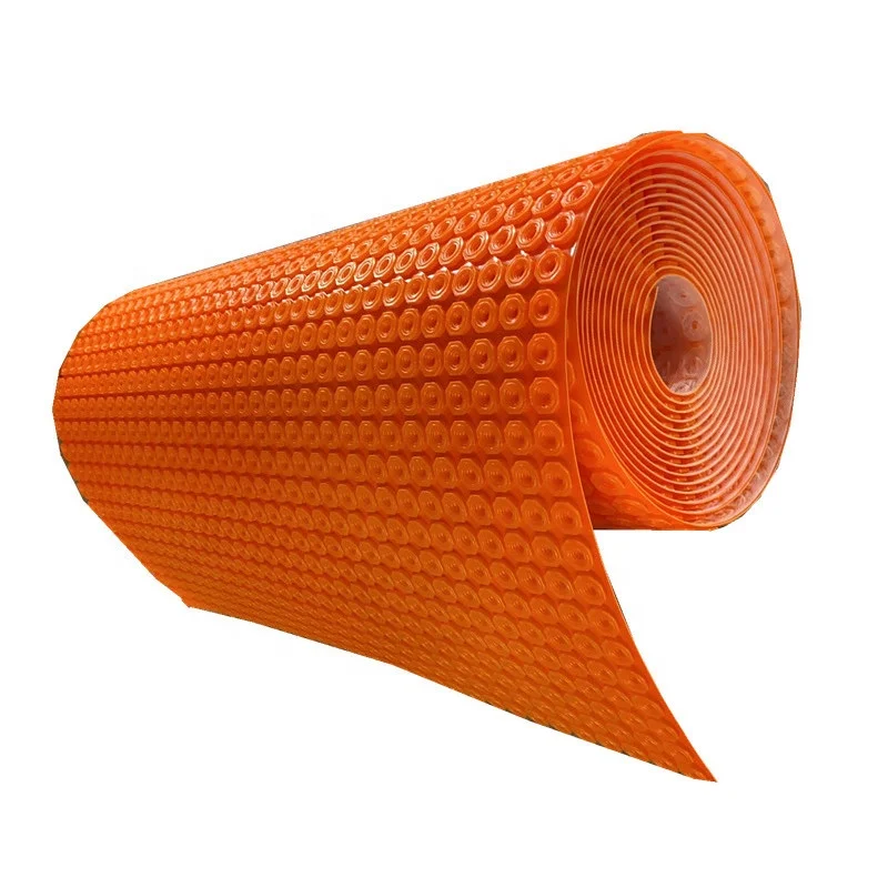 Uncoupling heat OEM ODM price waterproof membrane under floor tiles/uncoupling membrane/flooring underlayment decoupling mat