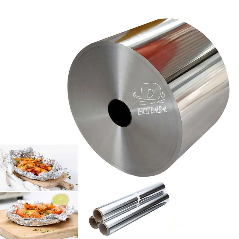 Kitchen Aluminum Foil Rolls For Food Packaging 20 Micron Thick Aluminum Foil Jumbo Roll Factory Price