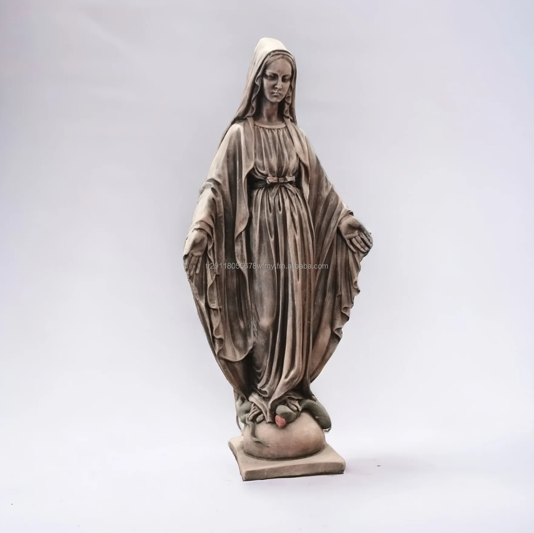Best Seller Large Virgin Mary Statue Sculpture Modern Home Decor Religious Figurine Made of Resin for Restaurant Hotel Accent