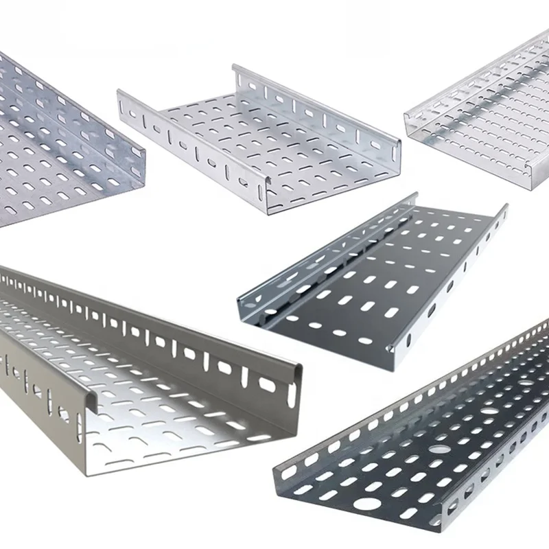 150mm 350mm indoor outdoor Galvanized Steel electrical galvanized cable tray with cover