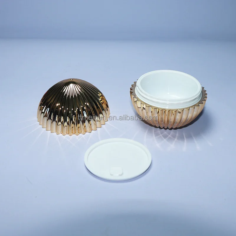 Round high-grade gold pigment cream dispenser bottle Lady Cream Cream bottle Skin care plastic bottle with gasket