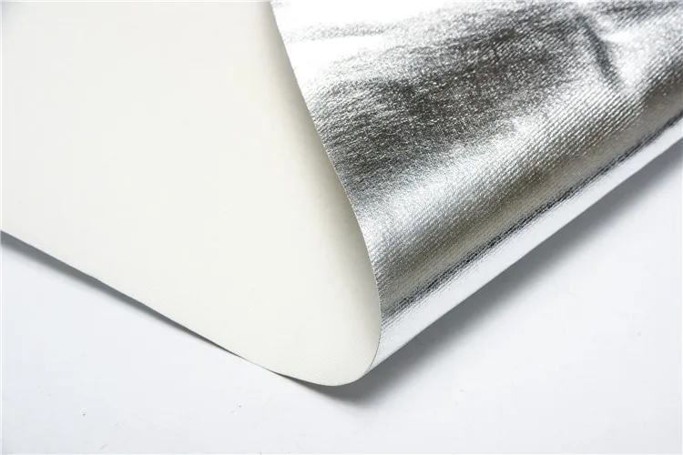 
Professional bright silver Aramid aluminum foil fabric 