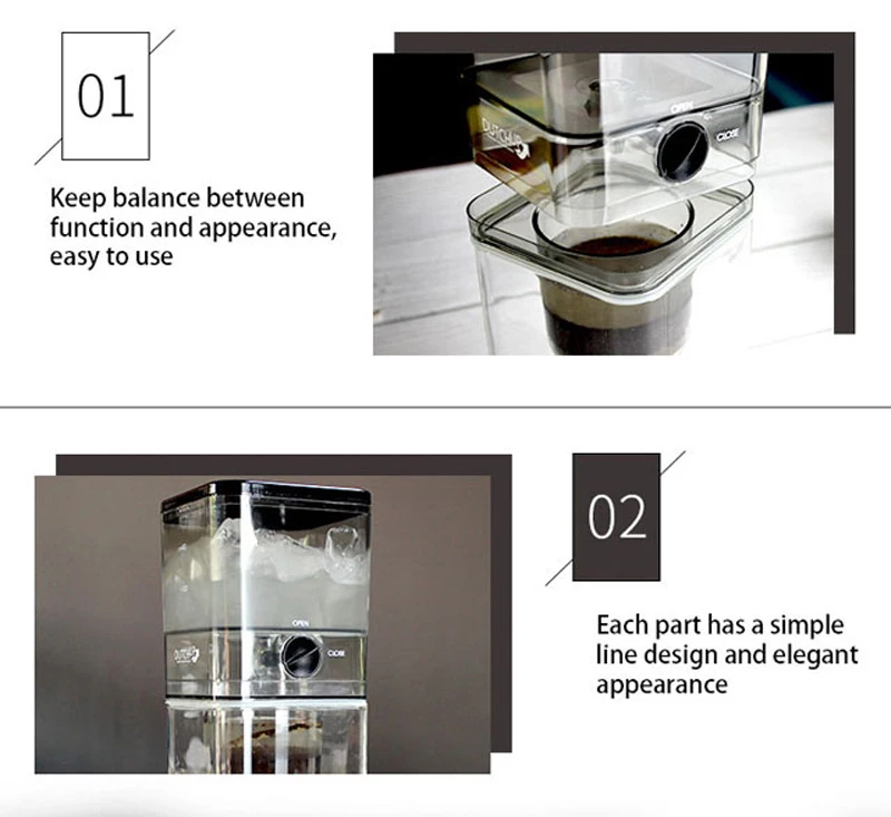 
2020 Hot sale portable glass cold drip brew iced coffee maker 