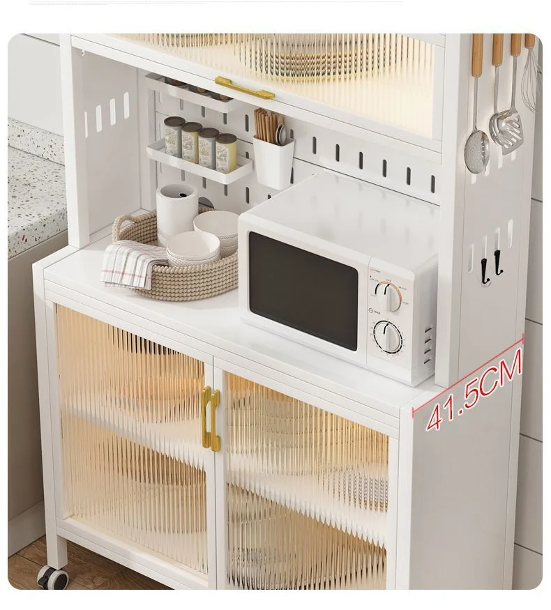Modern Sideboard Buffet Cabinet with Door & Large Storage Space Kitchen Cabinet with Shelf &Hook Console Cabinet for Dining Room