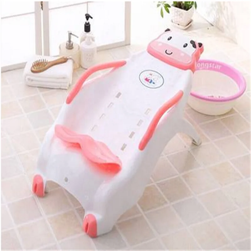 Children shampoo chair baby shampoo bed, folding lying chair, child enlarging household bath chair