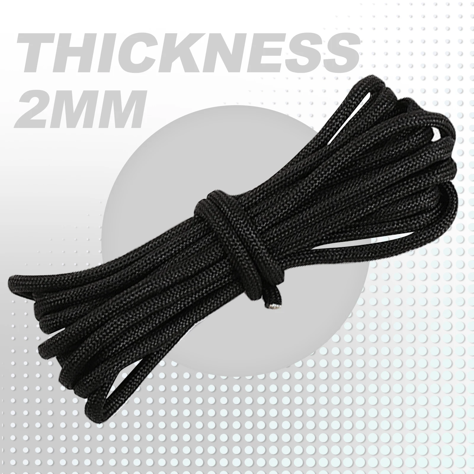 2024 Outdoor survival 2mm 3 inner paracord for camping equipment and tent