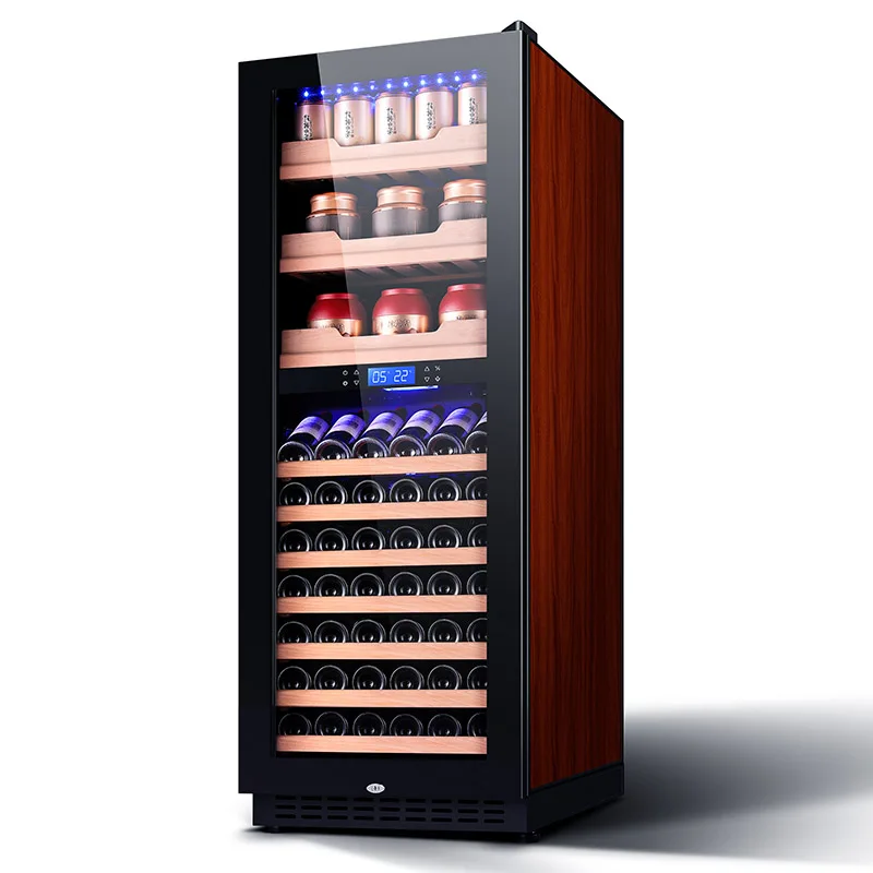 Odino Wine Cooler Refrigerator with Double-Layer Tempered Glass Door 408L 144 bottles large capacity fridge  BJ-408D