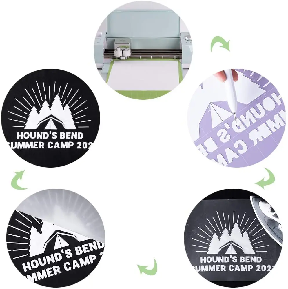 White 20 Inches Width 50meters Length Sticky PET PVC Heat Transfer Cutting Textile Vinyl