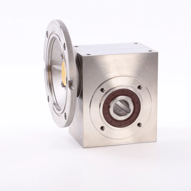 Manual Gearbox Reducer Turn Device 1:80 Ratio Speed Worm Gear Box with Electric Motor