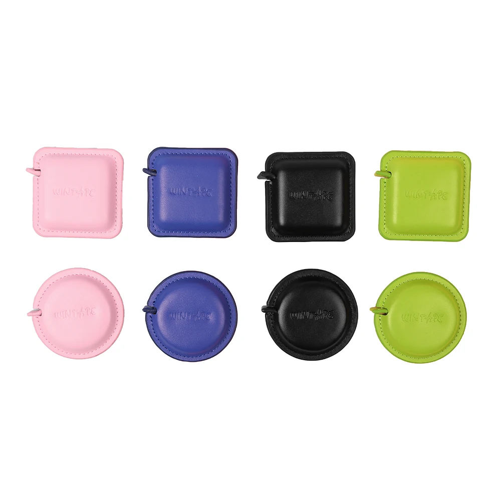 Wholesale Mini Fashion Portable Promotional Gift PU Leather Tape Measure Body Customized Profesional Sewing Fabric Tape Measure