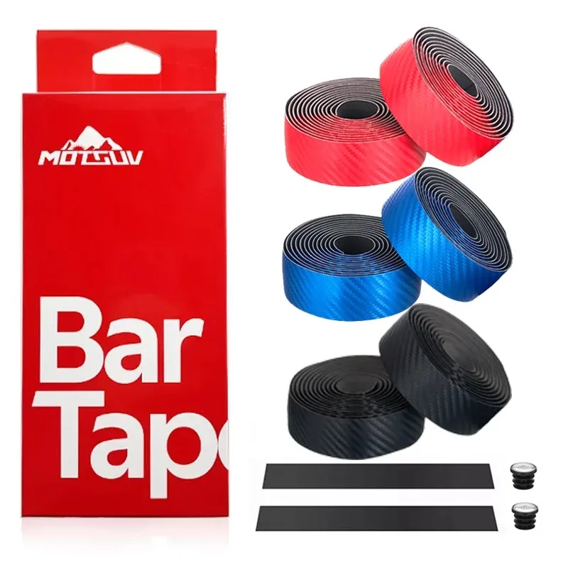 MOTSUV Bicycle Handlebar Tape Eva Grips PU Bike Handle Grip Tape Cycling Anti-slip Handlebar Bar Strap MTB Road Handlebar Wrap