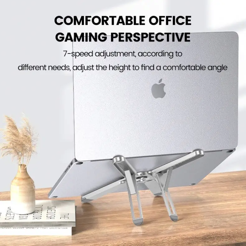 Customizable Colors Foldable and Elevated Adjustable Laptop Stand Compatible with All Sizes of Laptops Tablets up to 17 Inches