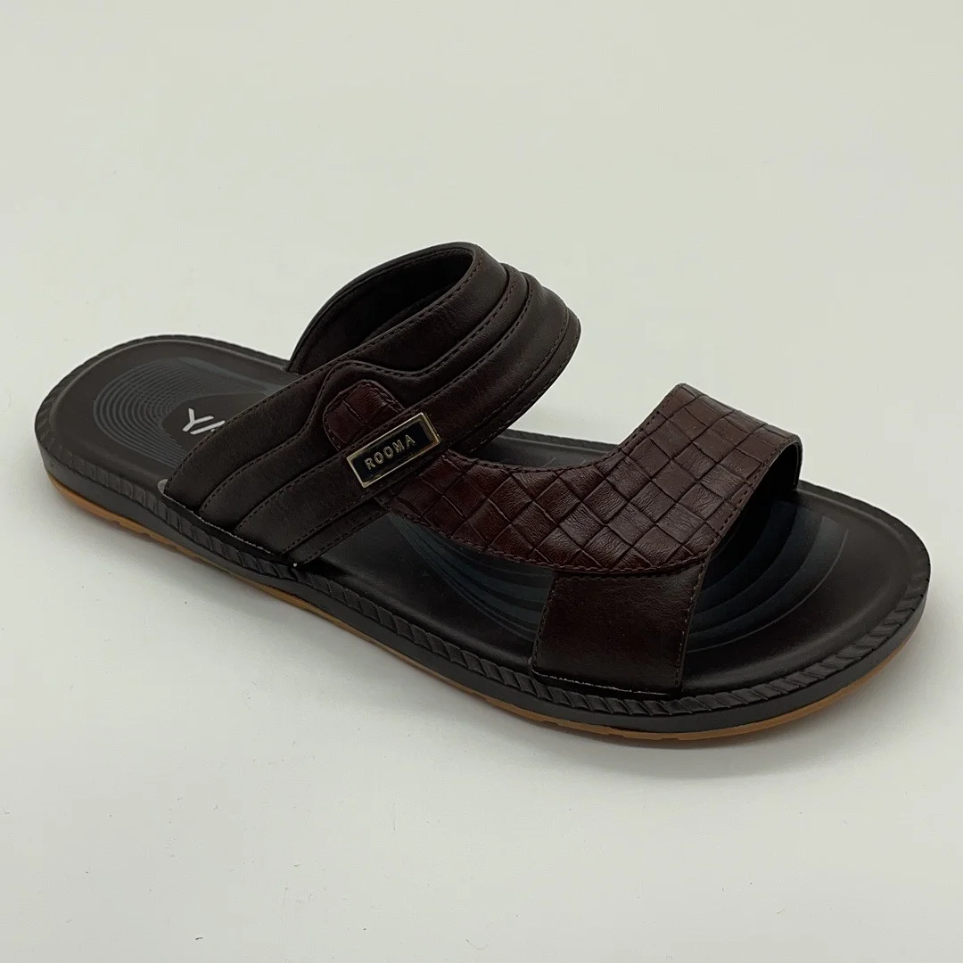 Summer New Style PU Men Soft Flat Sandals Slipper Wholesale Beach Sandals For Young Men