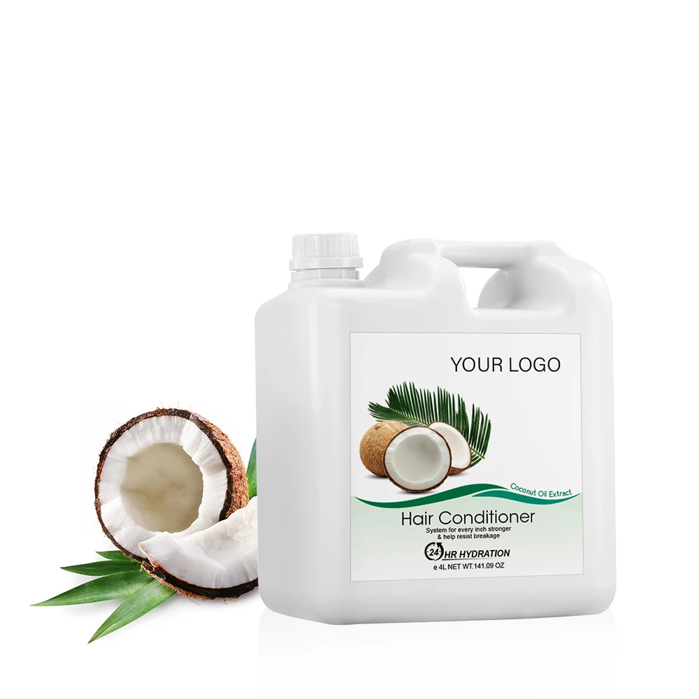Daily care scalp treatment product anti-hair fall hair conditioner with coconut oil extract in bulk