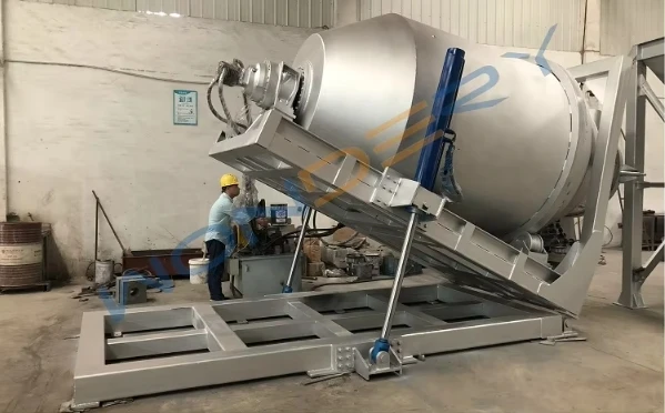 WONDERY High Quality Natural Gas Fired 5 Ton Capacity Copper Brass Scraps Rotary Melting Furnace