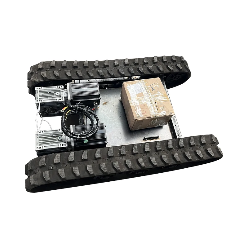 Electric rubber track chassis 24v 0.75kw 48v1.5kw2.5kw 60v3kw5kw 72v7.596v10kw