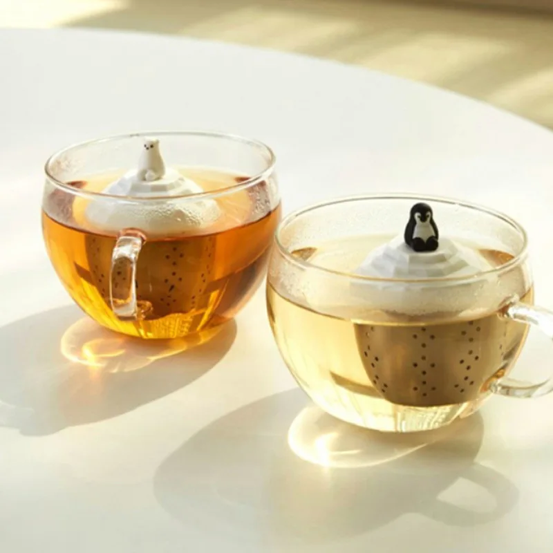Silicone Tea Strainer Cartoon Penguin bear moomin  Cute floating  Tea Infuser Filter