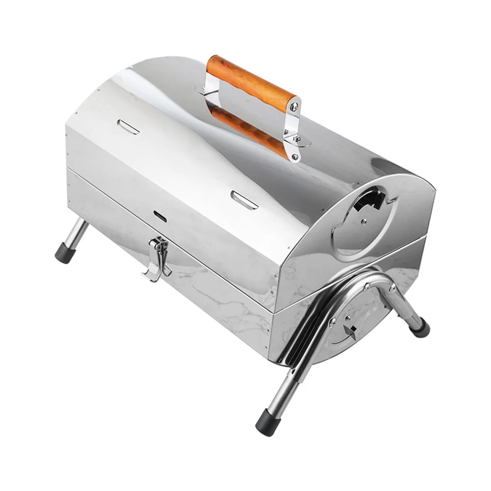Portable Charcoal Bbq Grills Smoker With Meat Smoker Combo Barbecue Vertical Bbq,3 In 1 Grill Backyard Patio Vertical Bbq Grill/