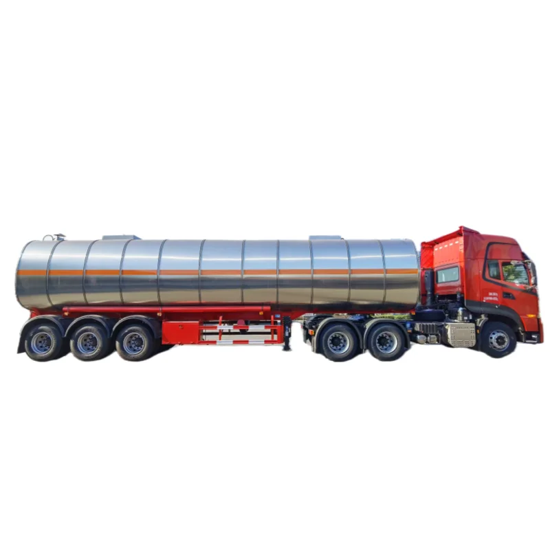 3 axles liquid bitumen tank trailer 32000Liters  liquid Asphalt semi trailer with heating system 42000liters for sale