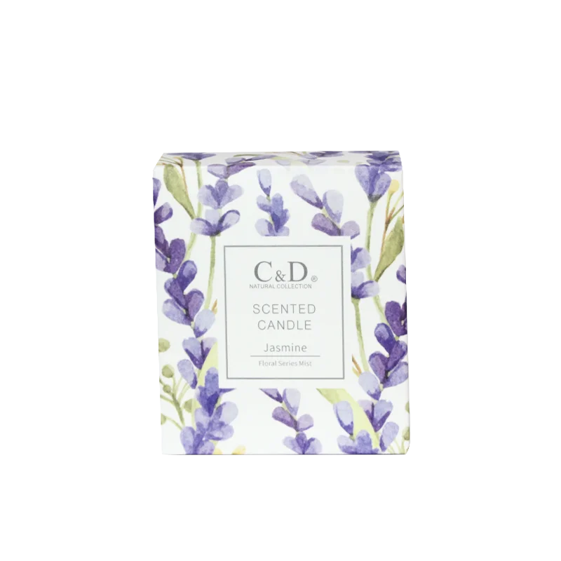 C&D Custom Scent Personalized Flower Aromatherapy Scented Candle SGS Soy Wax Accept Customized Logo Long Lasting Scent 01100009