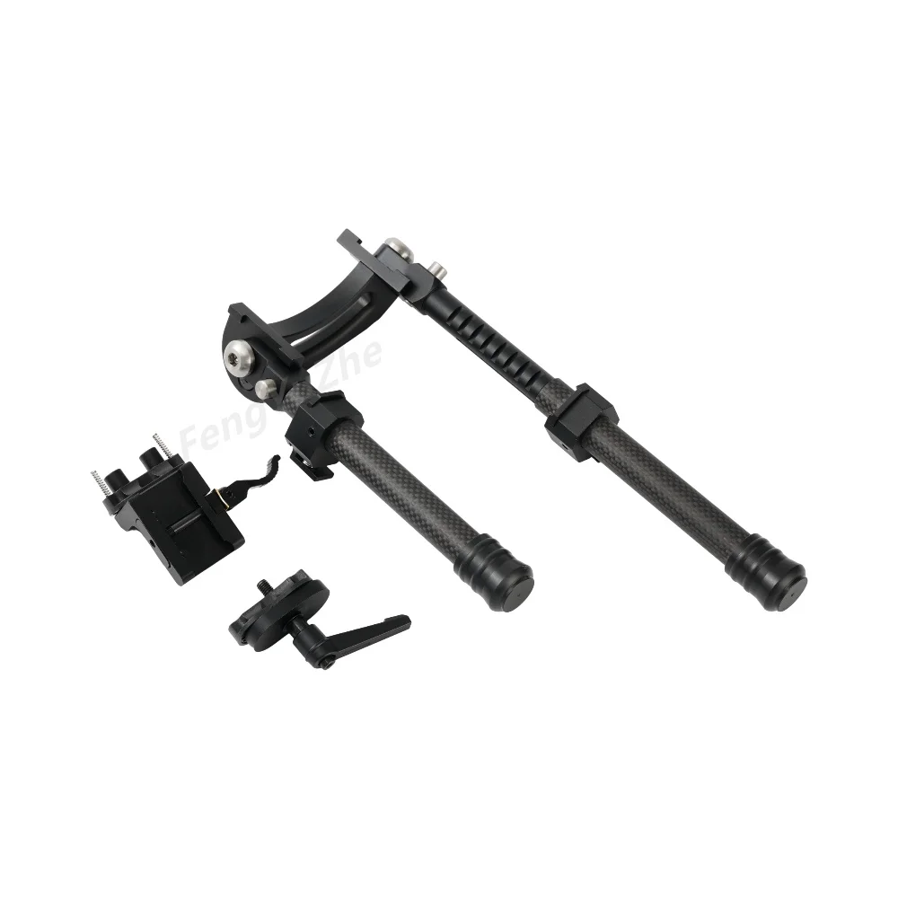 Hot sales High Quality V10 Carbon Fiber Patterned Tripod Telescopic Hunting Tripod  With Quick release Mount