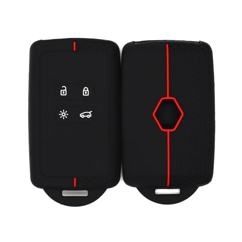 4 Button Silicone Car Case Key Cover For Renault Clio Scenic Megane Duster Sandero Captur Twingo Modus Remote Shell Accessories