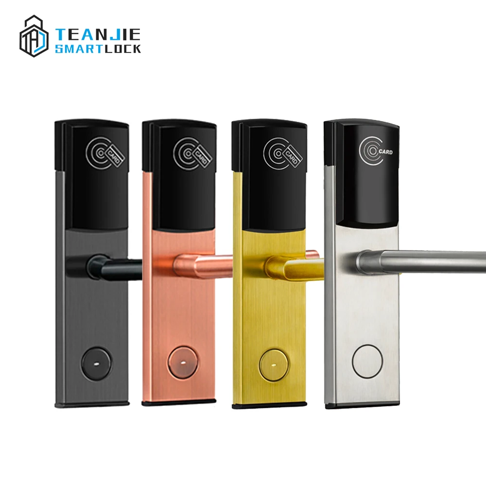 Euro Mortise Stainless Steel Electronic Intelligent RFID Hotel Door Lock System