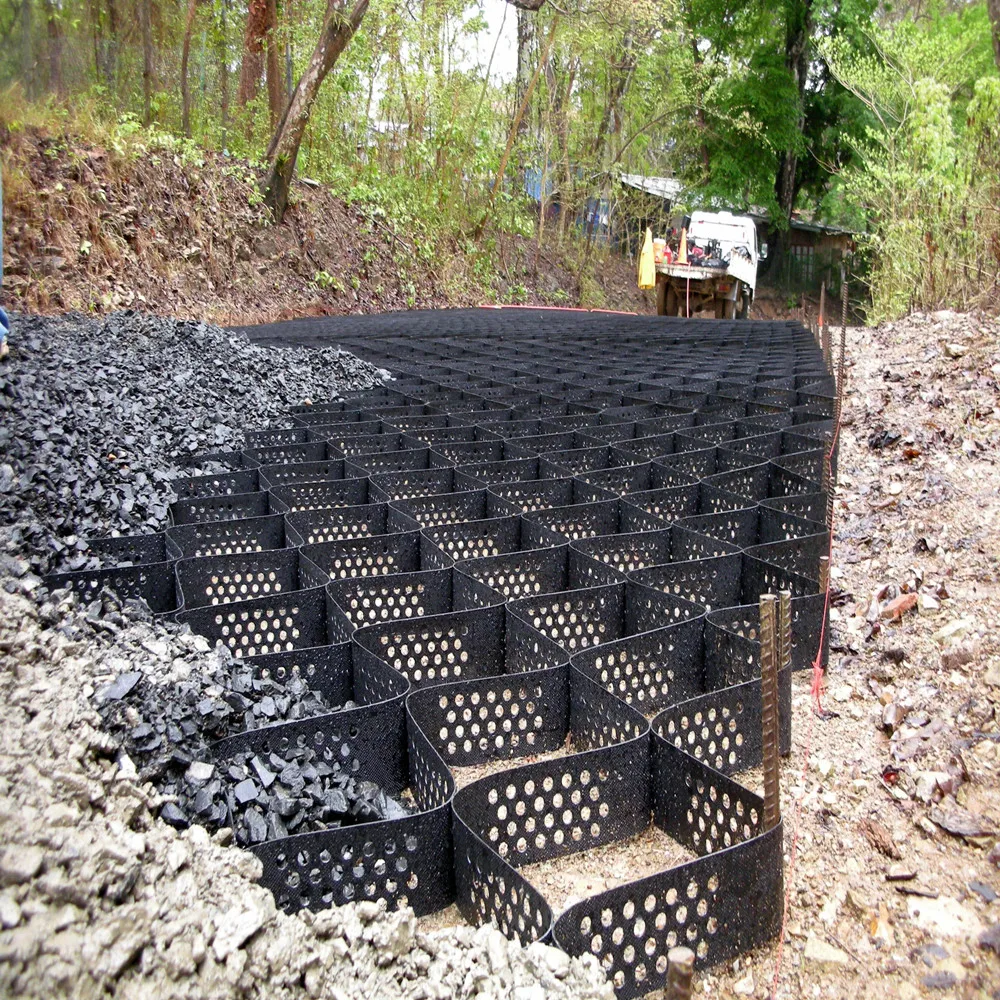 erosion control, soil stabilization, load support and earth retention HDPE Geocell