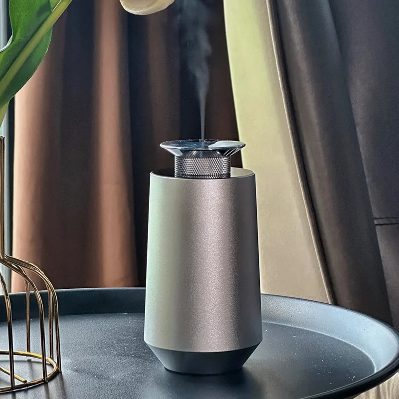 Aluminum Car Aroma Diffuser Mini Desktop Fragrance Essential Oil Diffuser Atomizer 10ML