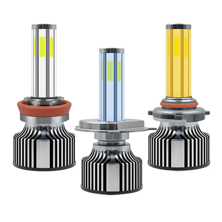 Автоматическая система освещения N6 led: 6-стронние кубики светодиодные фары 60W 12V h11 светодиодная фара h7 светодиодные фары лампы H1 H3 H4 H7 9005 9006 лампы
