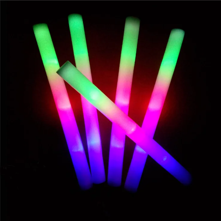 RGB Light Up LED Foam Sticks Glow