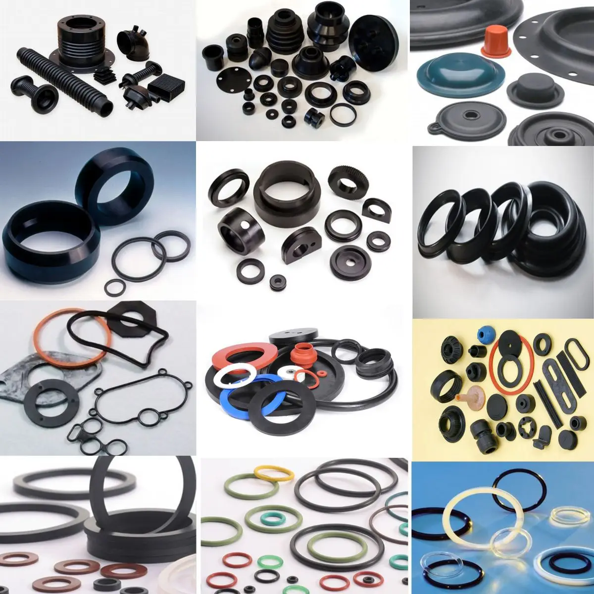 Cuten customized Polyurethane oil sealing ring Boom seal kit black white clear Silicone NBR EPDM FKM rubber O ring seals