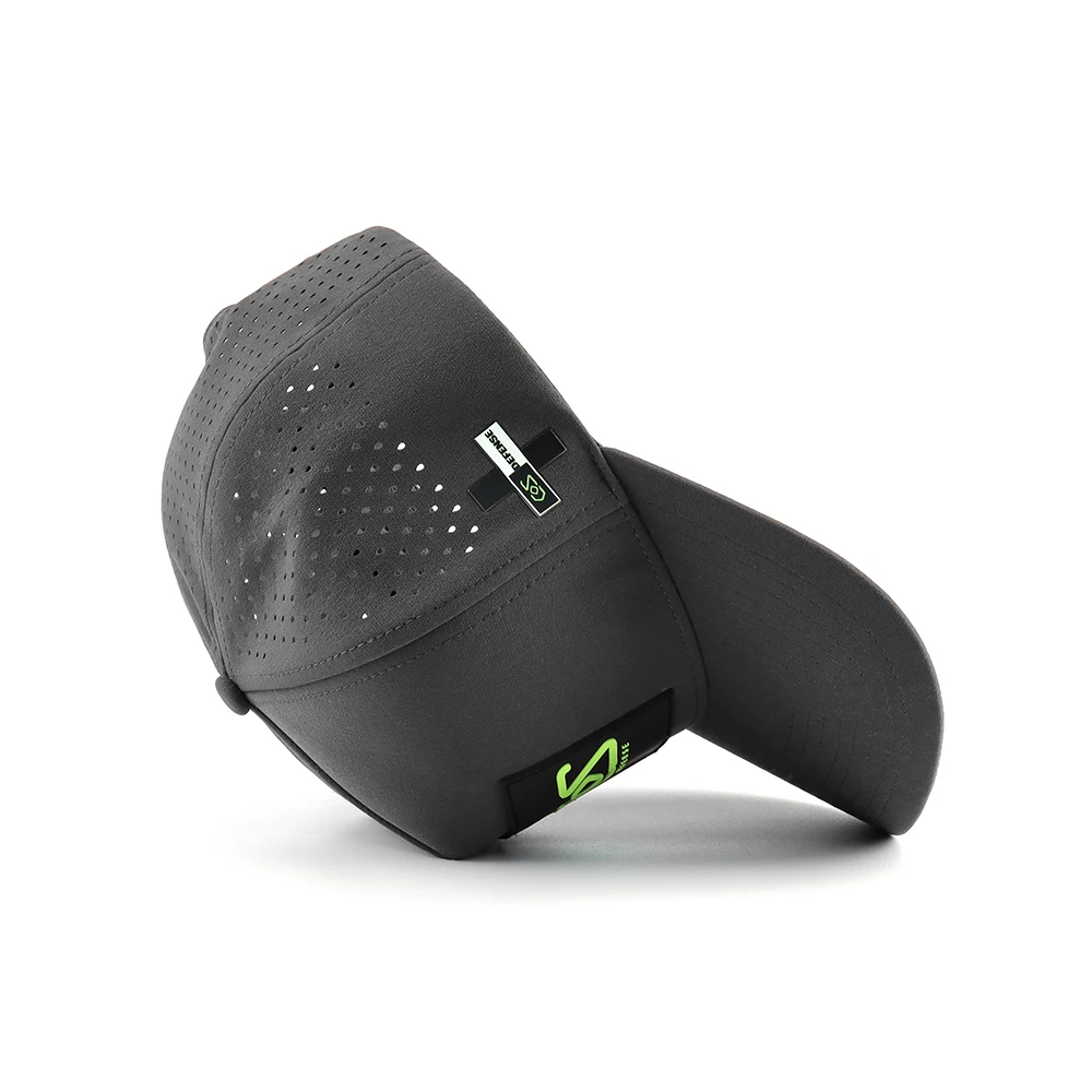 Custom Waterproof Golf Hat With Rubber Logo Perforation Cut Hole Gorras Design Universal Size Cap for Athlete Modern Design Hat