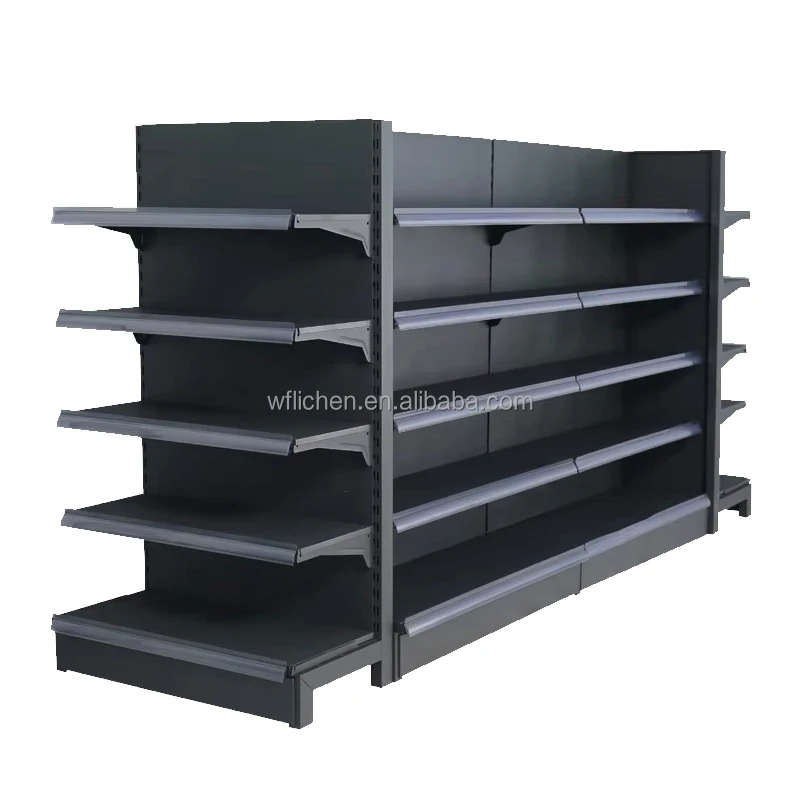 Modern Retail Shop Metal Gondola Shelving Grocery Store Supermarket Shelf Display Shelves