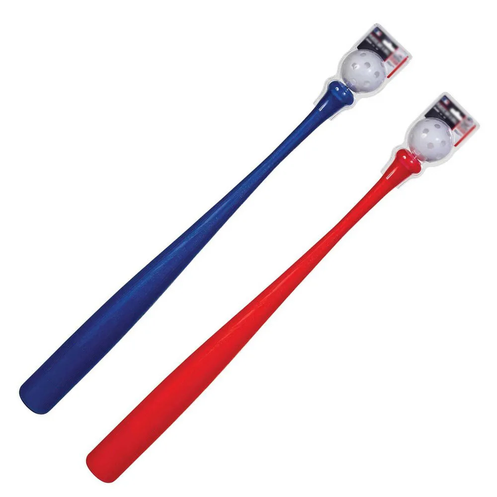 Factory OEM Logo Kids Outdoor Sports Toys Backyard Training Mini Baseball Bat Ball Set Toddlers Color Plastic Bat