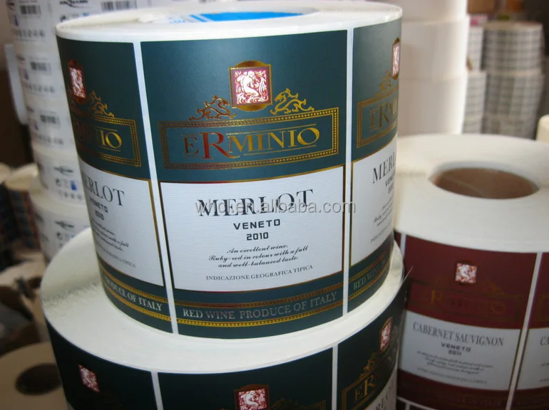 Custom Coated Paper Roll Labels Wholesale Printed Sticker Label for Labeling Machine